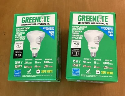 2 Greenlite 65 W Replacement Using 15 W For Elevated Temperature Applications - Image 1 of 4