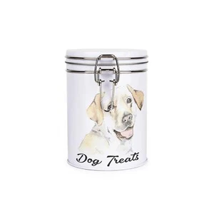 Labrador Dog Treats Canister - Novelty Dog Themed Storage Gift Tin - Picture 1 of 3