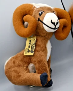 Elbert the Bighorn Plush 1975 Vintage Pillow Pets First National Bank Exclusive - Picture 1 of 7