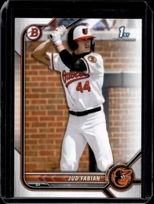 Jud Fabian 2022 Bowman Draft Baseball - 1st #BD-114 - Baltimore Orioles - Image 1 of 2