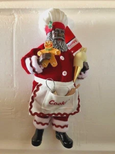NEU MIT ETIKETT MERRY BRITE AFROAMERIKANISCHER WEIHNACHTSMANNKOCH - Bild 1 von 5