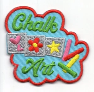 CHALK ART Iron On Patch Crafts Hobbies - Picture 1 of 1