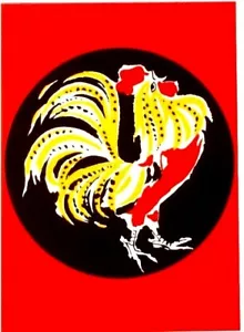 Póster Original Vintage ORGULLOSO GALLO IMPRESIÓN SUIZA c.1950 - Imagen 1 de 1