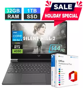 2025 HP Victus Gaming Laptop 15.6" Intel i5-13420H RTX 4050 32GB RAM 1TB SSD Pro - Picture 1 of 12