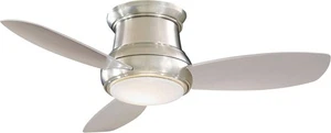 Minka Aire F518L-BN Concept II 44" LED Brushed Nickel Flush Mount Ceiling Fan - Picture 1 of 5