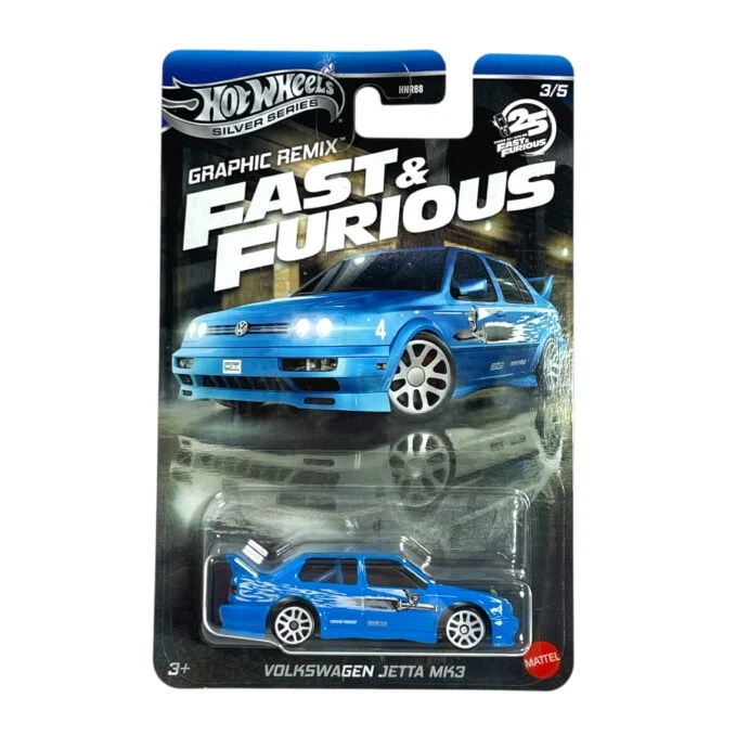 Modellino Auto Hotwheels 1/64 Fast&Furious Volkswagen Jetta MK3 Blue - Immagine 1 di 1
