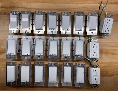 Lot of 21 Z-Wave Switches, Dimmers, and Receptacles - Image 1 of 2