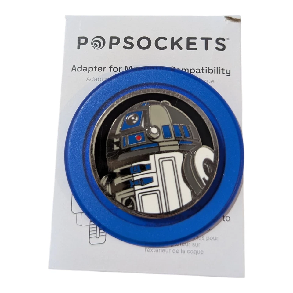 Nn9. PopSockets MagSafe PopGrip Phone Grip & Stand Ring Starwars Enamel R2D2 - Image 1 of 1