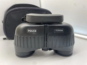 STEINER POLICE TACTICAL BINOCULARS 10X50 w/ Carrying Case - Tested - Picture 1 of 9