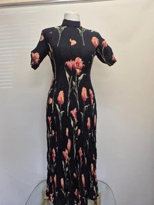 Flower print long dress (Her style) Free UK P&P Value Guaranteed Top-quality - Picture 1 of 9