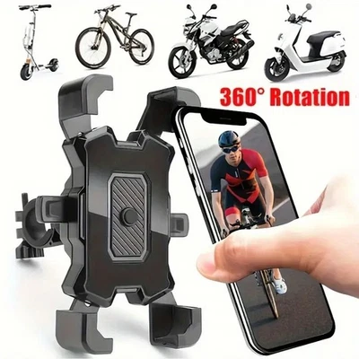 Porta Cellulare Moto Bici Scooter Monopattino Ruotabile 360° Supporto Telefono - Immagine 1 di 4