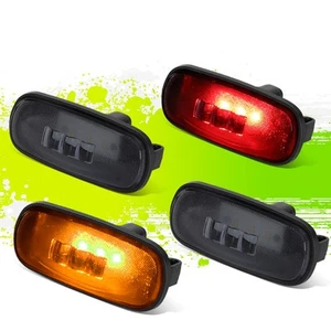 FOR 03-09 DODGE RAM TRUCK 4PCS LED DUALLY FENDER MARKER LIGHT SMOKED 05 06 07 08 - Picture 1 of 7