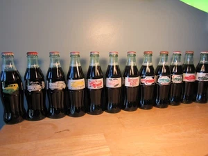 Lot / 12 Different HOT AUGUST NIGHTS - Coca Cola Bottles - 1993+94 - Reno Nevada - Picture 1 of 15
