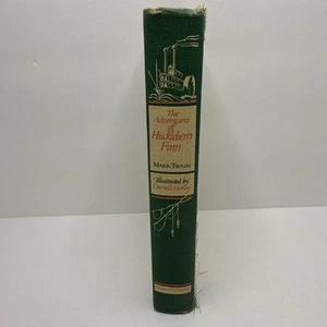 1948 The Adventures of Huckleberry Finn, Mark Twain Illustrated Hardcover - Picture 1 of 14