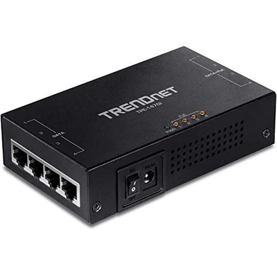 TRENDnet 65W 4-Port Gigabit PoE+ Injector, TPE-147GI, 4 x Gigabit Ports[Data - Image 1 of 4