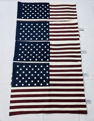 Nautica Home USA Flag Patriotic 4 Placemats Home Decor Americana - Image 1 of 4