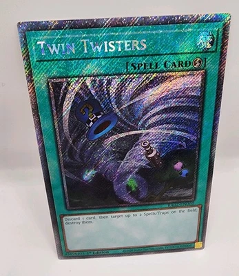 Yu-Gi-Oh Twin Twister RA02-EN060 Quarter Century Rare 1st Ed NM 25th Spell Card - Image 1 of 4