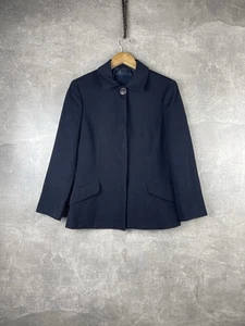 Vintage Versus Gianni Versace Navy Pinstripe Blazer Jacket IT42 Made in Italy 90 - Picture 1 of 18