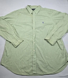 Ralph Lauren Poloshirt 18 2XL XXL Vertikale Streifen Button Down Classic Fit - Bild 1 von 9