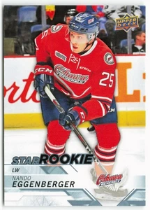 2018-19 Nando Eggenberger Upper Deck CHL Star Rookie SP - Oshawa Generals - Imagen 1 de 2
