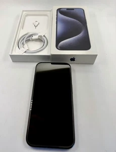 Apple iPhone 15 Pro 128GB Blue Titanium - Immaculate Condition, 91%BH, No issues - Picture 1 of 7