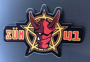 SUM 41 Devil Logo Sticker NEW OFFICIAL MERCHANDISE Punk Rock (Blink 182/MXPX) - Picture 1 of 1
