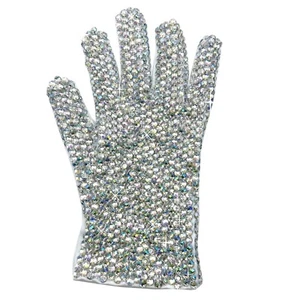 MJ Michael Jackson Laser Crystal Billie Jean Glove-Handmde Collection-Artware - Picture 1 of 6