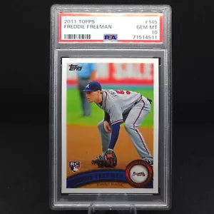 2011 Topps FREDDIE FREEMAN RC Rookie Card #145 PSA 10 - Picture 1 of 2