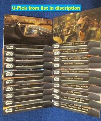 2015 Topps Star Wars: The Force Awakens Series 1 "MOVIE SCENES" inserts U-PICK-1 - Image 1 of 2