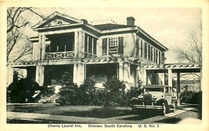 CHERRY LAUREN INN, CHERAW, SOUTH CAROLINA, VINTAGE POSTCARD - Picture 1 of 2