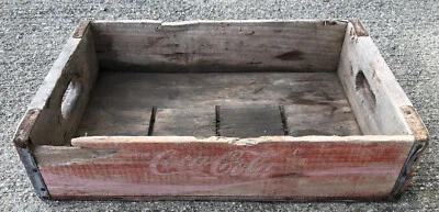 Caja de soda de madera Coca Cola vintage caja de madera coque Foto 1 de 4