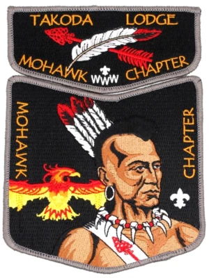 EXTREMELY RARE Mohawk Chapter Takoda Lodge Flap Glacier's Edge Council Patch WI - Image 1 of 2