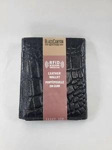 Blackcanyon Outfitters Herren Leder Geldbörse mit Mittelklappe - Schwarz - Bild 1 von 9