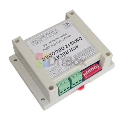 AC110-220V 4 Channel DMX512 Relay Switch DMX Relay Controller With Case New - Image 1 of 4