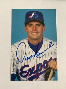 Postales de los Montreal Expos de 1990 autografiadas - Pierre Arsenault - v2 - Imagen 1 de 2