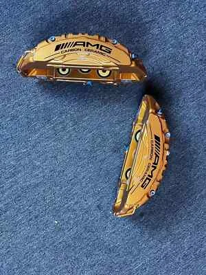 Juego de pinzas de freno de cerámica de carbono Mercedes-Benz Brembo 2016-22 C190 AMG OEM NUEVO Foto 1 de 4