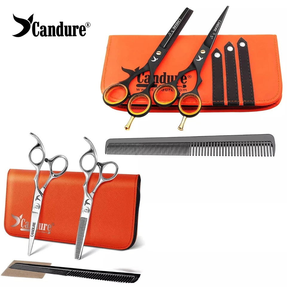 CANDURE 6" Hairdressing Scissors Barber Scissor Hair cutting Scissor Shears Razor Edge