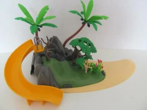 Playmobil dollshouse/holiday/Swimming pool: Palm tree beach scene with slide NEW - Picture 1 of 1