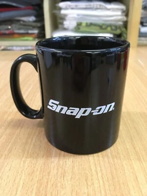 Genuine Snap-On Tools Black with White Logo Ceramic Mug