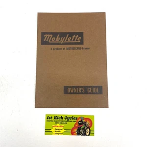 VINTAGE MOBYLETTE MOTOBECANTE MOPED OWNER'S GUIDE - Picture 1 of 4