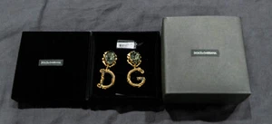 NEW: DOLCE & GABBANA ORECCHINI PENDANT EARRINGS WITH DECORATIVE ELEMENTS WEL2N3 - Picture 1 of 6