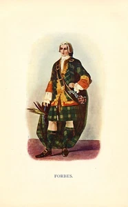 CLAN FORBES; original print 1899, R R McIan; Scottish Highlands - Picture 1 of 1