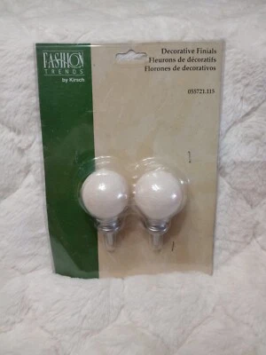 2Pk. TRENDS Por Kirsch Marfil Acabados Decorativos Varilla Insertos #055721115 Nuevo Foto 1 de 4