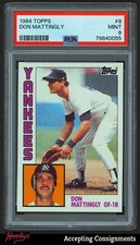 1984 Topps #8 Don Mattingly NEW YORK YANKEES RC ROOKIE PSA 9 MINT