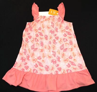 NUEVO CON ETIQUETAS Gymboree Gimmies Rosa Joyas Niñas Camisón Camisón Pijama XS 3 4 Foto 1 de 4