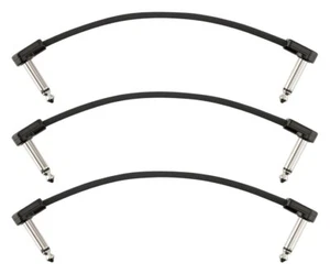 Fender Blockchain 6" Patch Cables, 3Pack Ang/Ang Black. 0990825008 - Picture 1 of 4