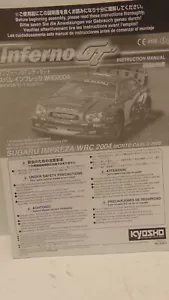 Manuale di montaggio Kyosho INFERNO GT Impreza vintage stampato in Cina 2009 - Foto 1 di 2