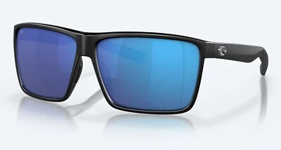 Costa Del Mar RINCON Matte Black / Blue Mirror Polarized Glass 580G - BRAND NEW - Image 1 of 4