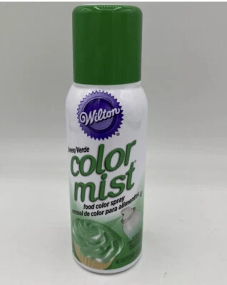 5-Wilton Color Mist Food Color Spray Can Edible Airbrush Cake Decorating GREEN - Image 1 of 2