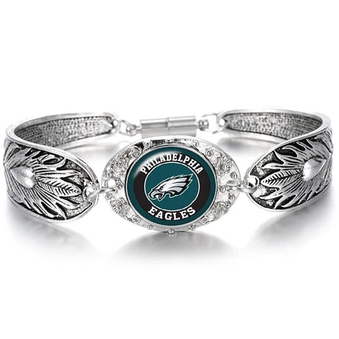 Special Philadelphia Eagles Women's Sterling Silver Bracelet Football Gift D3 Cover